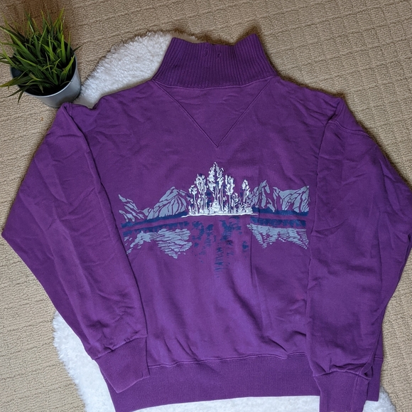 Vintage Purple Winter Crewneck/Turtleneck (Size M) - Picture 3 of 5